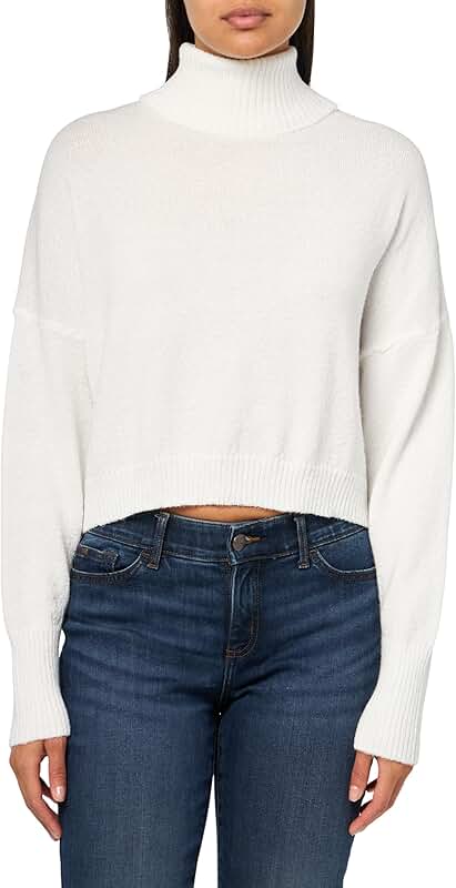 Women's Turtleneck Drop-Sleeve Sweater