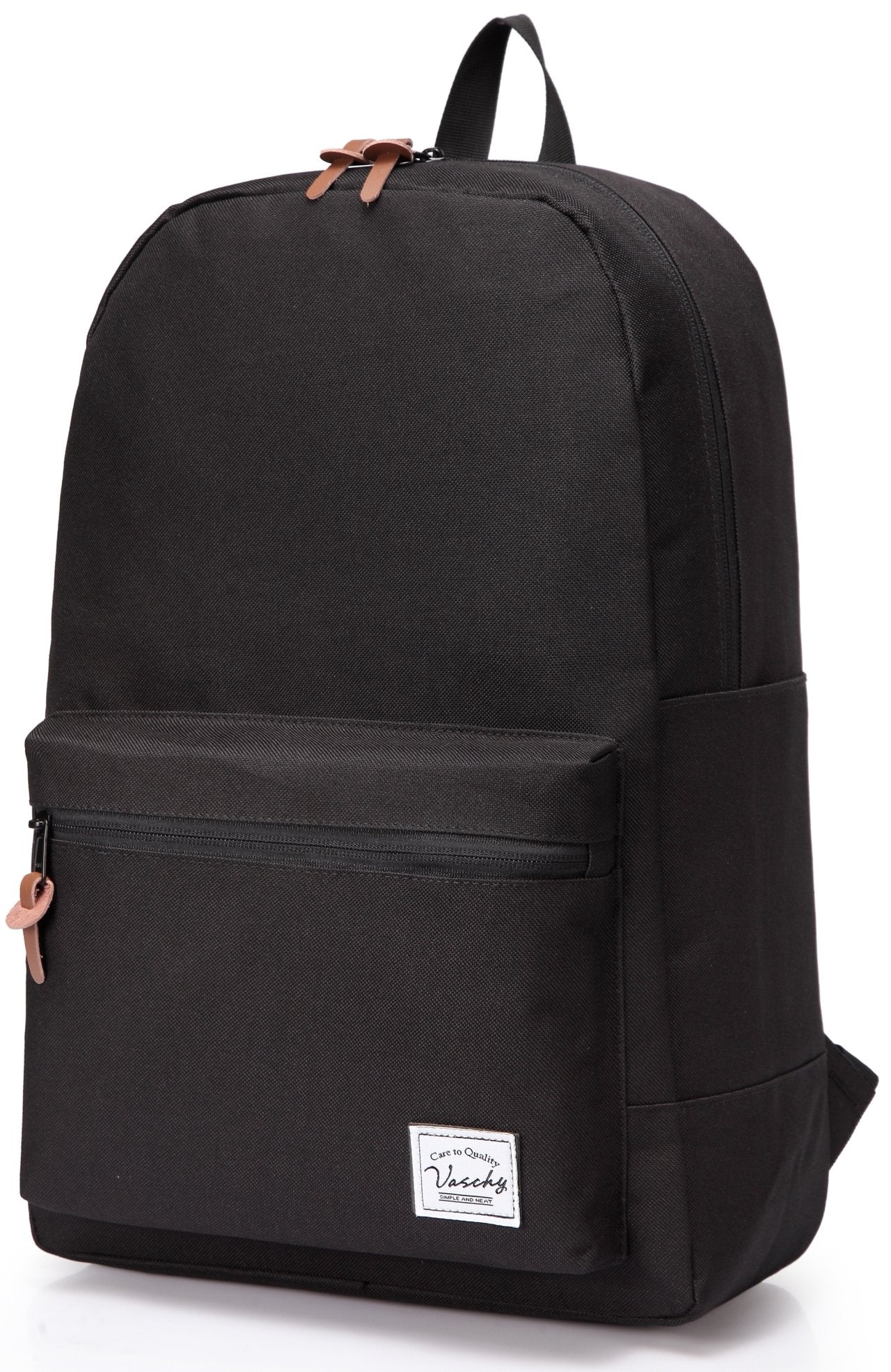 School backpack, Lightweight Casual Classic Water-resistant School Rucksack Travel Backpack 15 inch Laptop Black