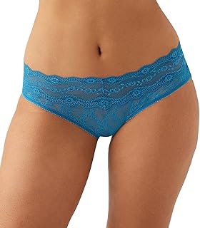 Women's Lace Kiss Hipster Panty in Faience, X-Large