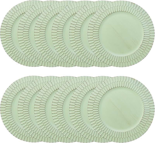 Rustic Gray Wolf Dinner Plates, Set of 2, 10.5"