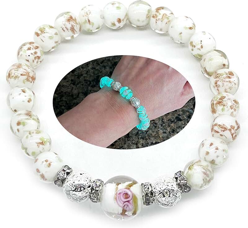 Glow-in-the-Dark Firefly Beads Bracelet for Women
