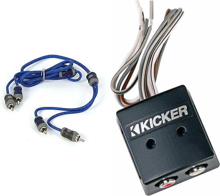 Speaker to RCA Interconnect with Line-Out Converter