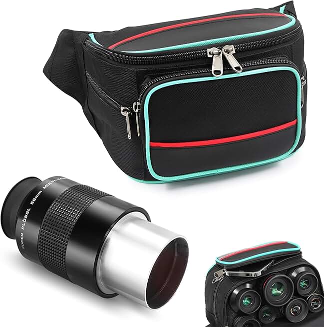2-inch 56mm Super Plossl Telescope Eyepiece with Bumbag