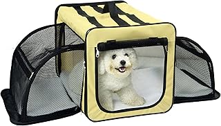 Capacious Dual-Sided Expandable Lightweight Dog Crate