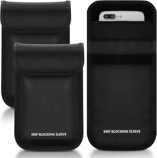 3 Pack Faraday Bags for Phone Signal Blocking and Security