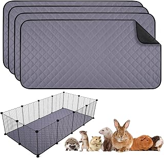 4-Pack Washable Guinea Pig Cage Liners