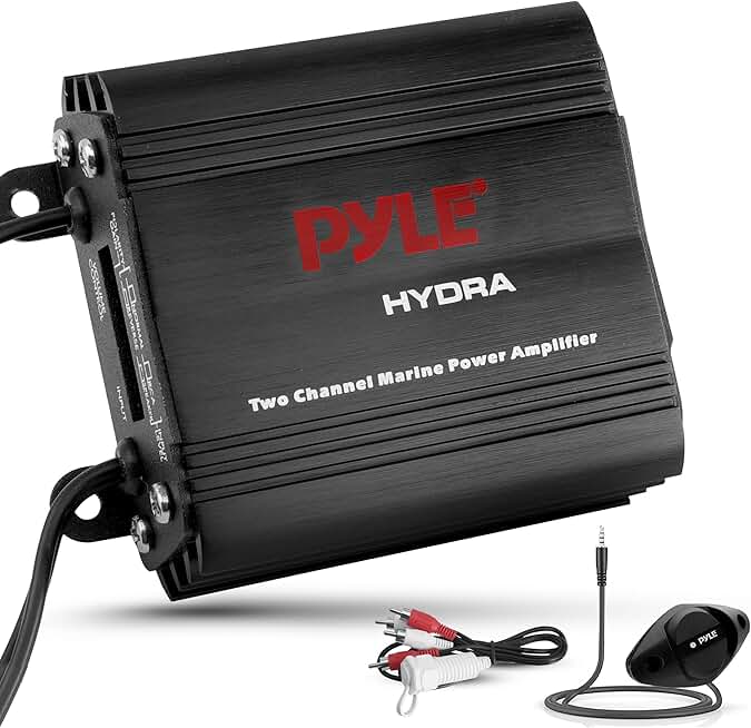 Waterproof 2-Channel Marine Amplifier for Boat Audio