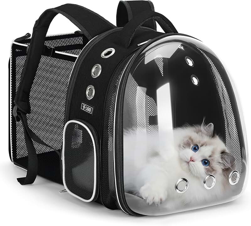 Large Expandable Cat and Small Dog Backpack Carrier