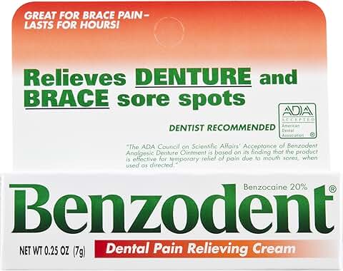 Denture Cream, 0.25 oz, 12-pack