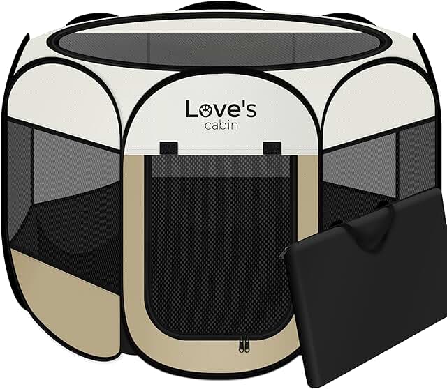 Medium Pet Playpen for Dogs and Cats