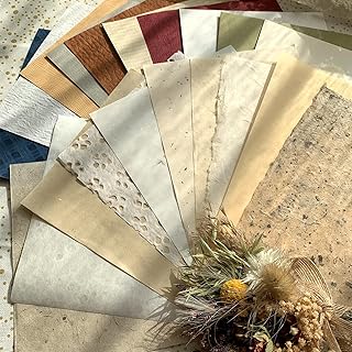 40-Piece Handmade Scrapbook Art Paper Set