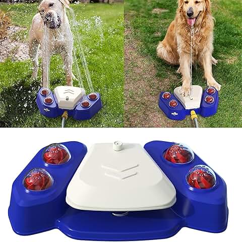Outdoor Dog Water Sprinkler and Fountain for Pets