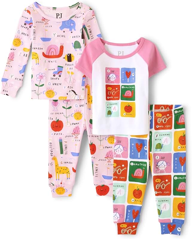 Baby Girls' and Toddler Boys' Cotton Pajama Set
