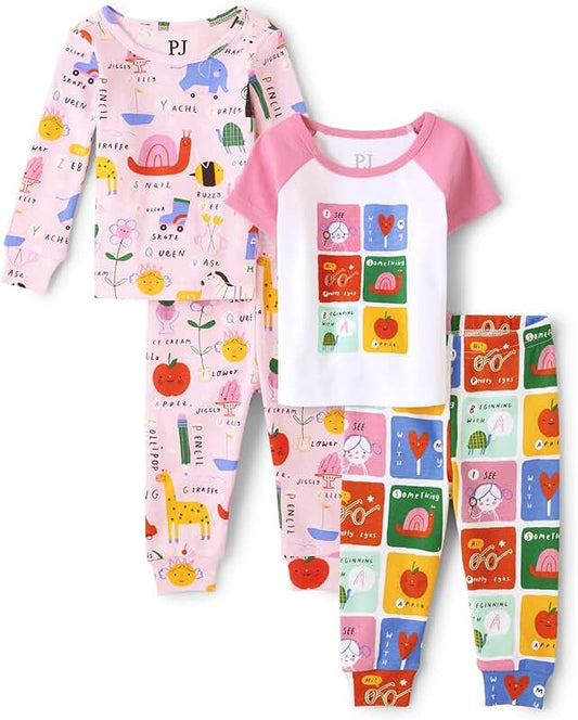 Baby Girls' and Toddler Boys' Cotton Pajama Set