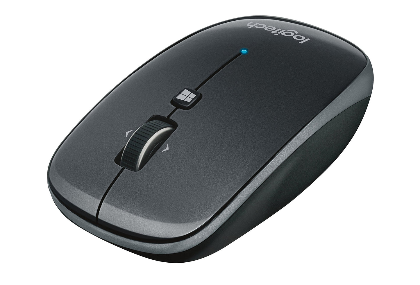 M557 Bluetooth Mouse - Wireless Mouse with 1 Year Battery Life, Side-to-Side Scrolling, and Right or Left Hand Use with Apple Mac or Microsoft Windows Computers and Laptops, Gray