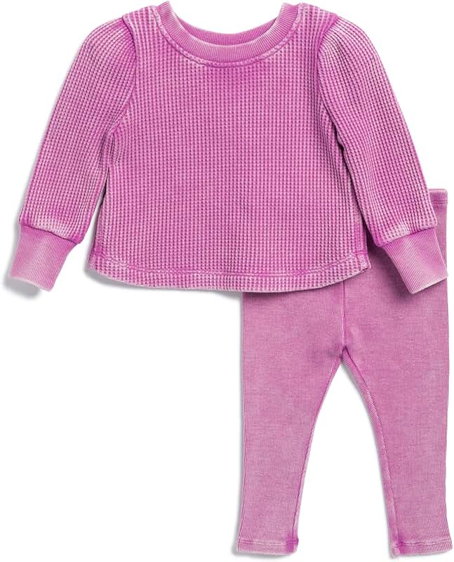 Baby Girl Playful Long-Sleeve Top and Leggings Set