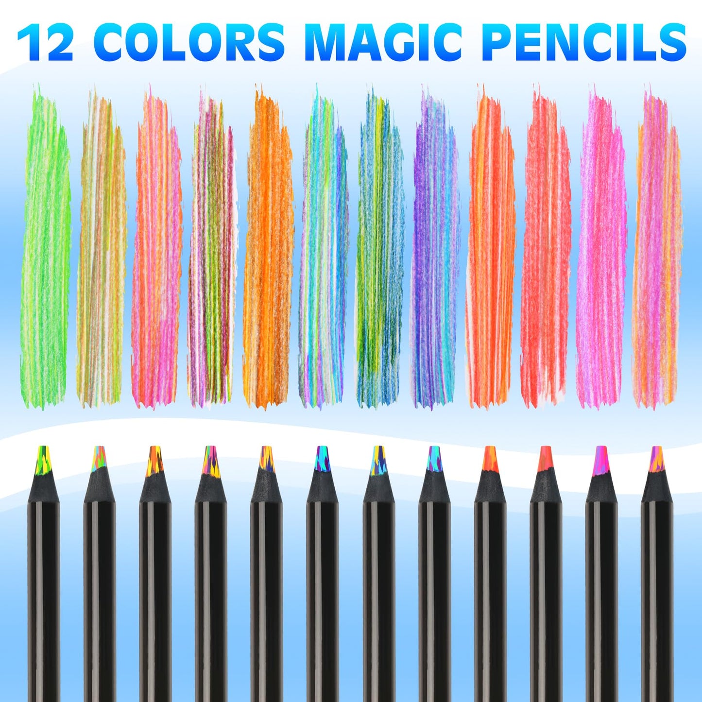 12 Colored Pencils Set for Art and Coloring