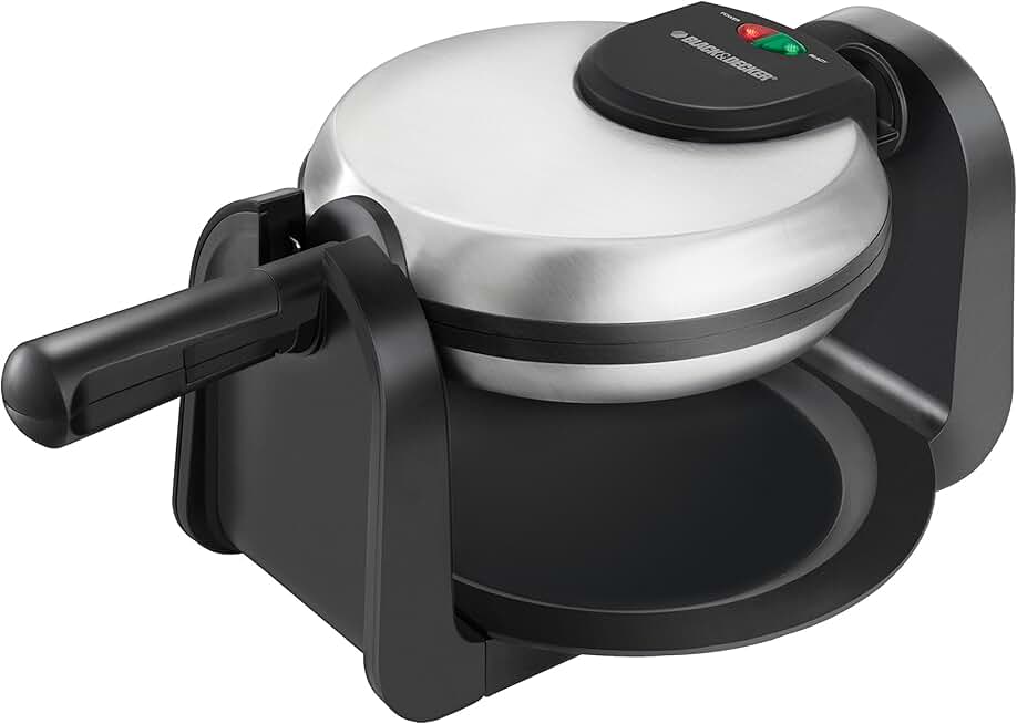 Flip Waffle Maker for 7-inch Belgian Waffles