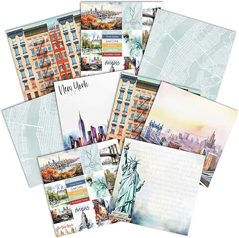 Decorative 12x12 Double-Sided Paper Pack for Crafts