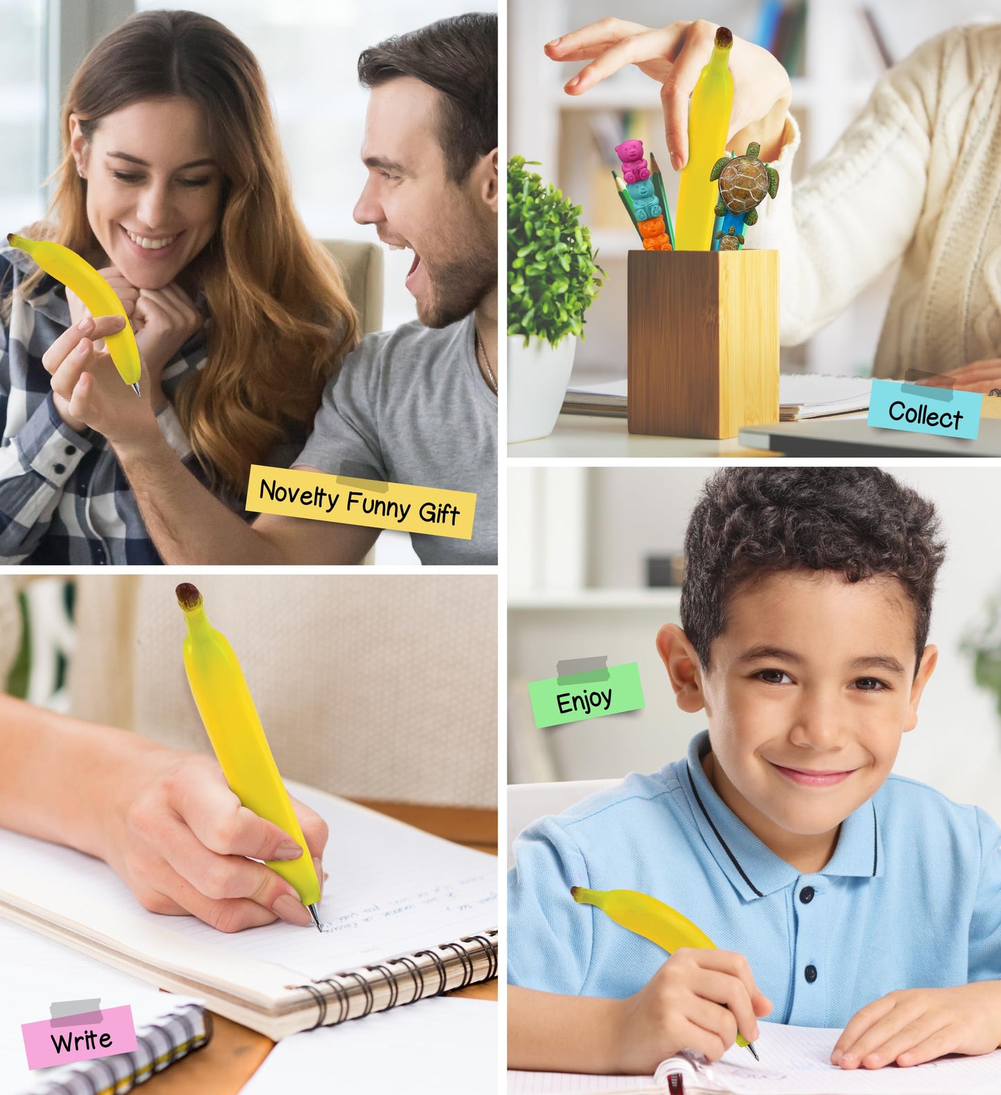 Banana-shaped Ballpoint Pen for Kids and Adults