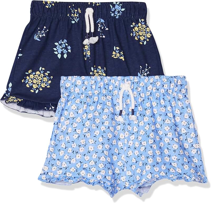 Baby Girls and Boys 2-Pack Pull-On Shorts