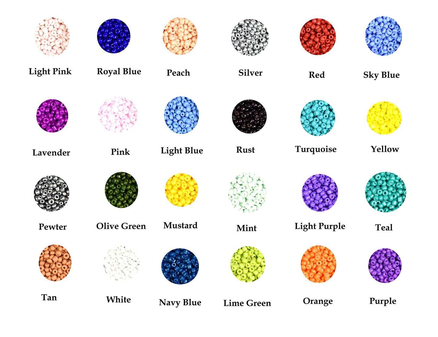 Small Multicolor Seed Beads for Jewelry Making