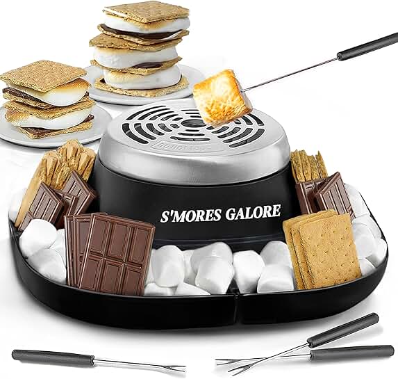 Indoor Electric S'mores Maker with 4 Skewers