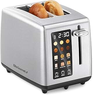 LCD Touch Toaster with Wide Slots and Multiple Settings
