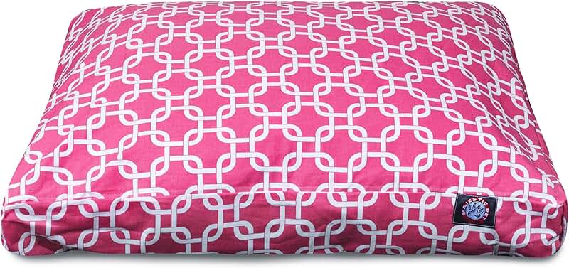 Coral Links Medium Rectangle Pet Bed