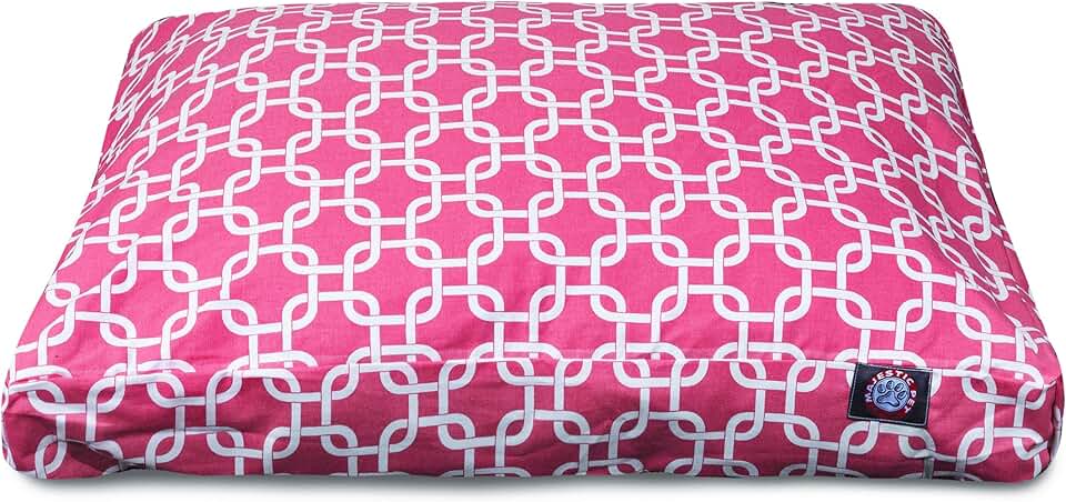 Coral Links Medium Rectangle Pet Bed