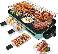 1500W Indoor Electric Grill with Removable Plates