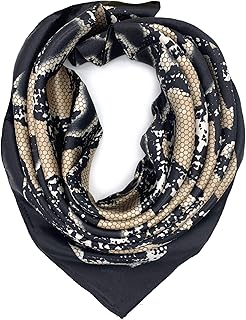 Silk-Like Large Square Satin Headscarf for Women