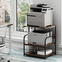 Large 3-Tier Printer Stand with Wheels