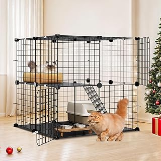 2-Tier Indoor/Outdoor Cat Cage for 1-2 Cats