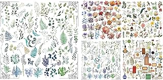 Set of 5 Vintage Eucalyptus and Plant Stickers
