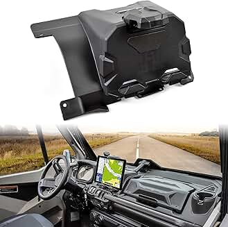 Electronic Device Holder with Storage Tray for Can Am Defender