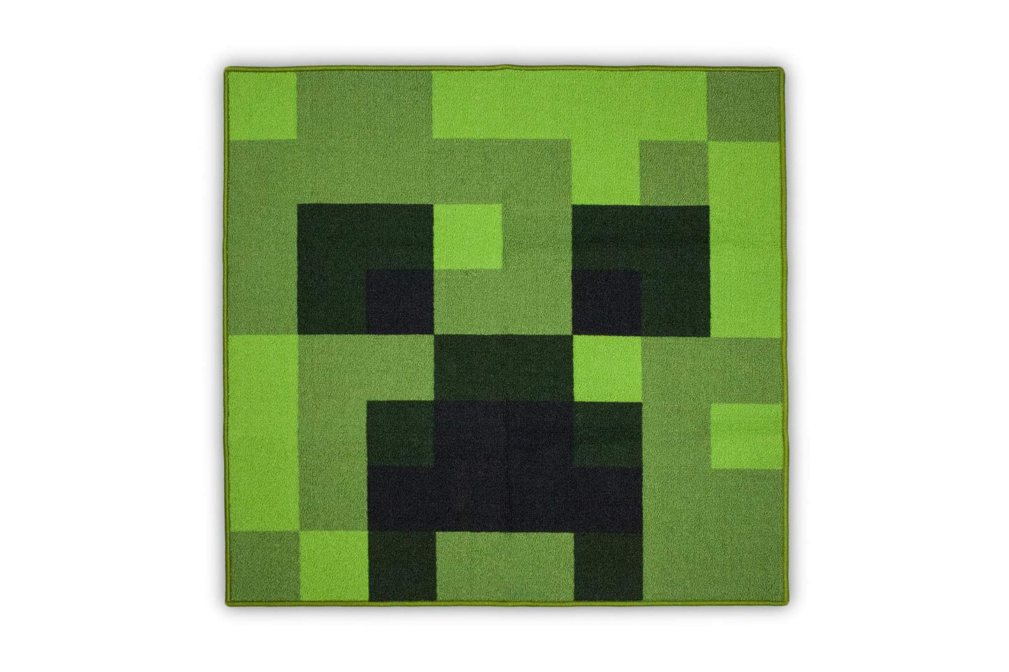 Area Rug  Creeper Decorations Rug Features Creeper from Creeper Face Decorations  39-Inch Square Area Rug