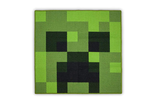 Area Rug  Creeper Decorations Rug Features Creeper from Creeper Face Decorations  39-Inch Square Area Rug