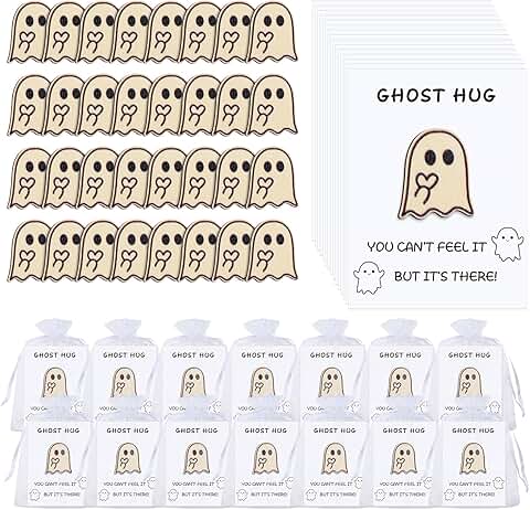 48 Halloween Pocket Hug Gift Sets with Cards and Bags