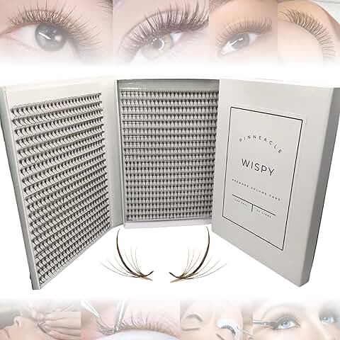 Black and Brown Premade Volume Fans, Mix Sizes, Easy Pick-Up