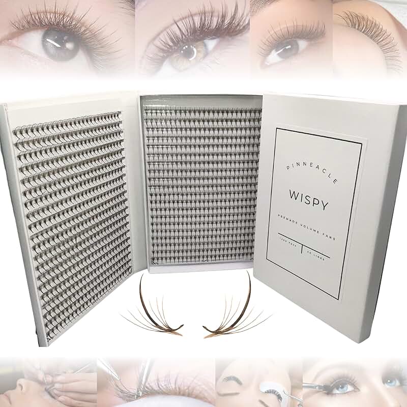 Black and Brown Premade Volume Fans, Mix Sizes, Easy Pick-Up