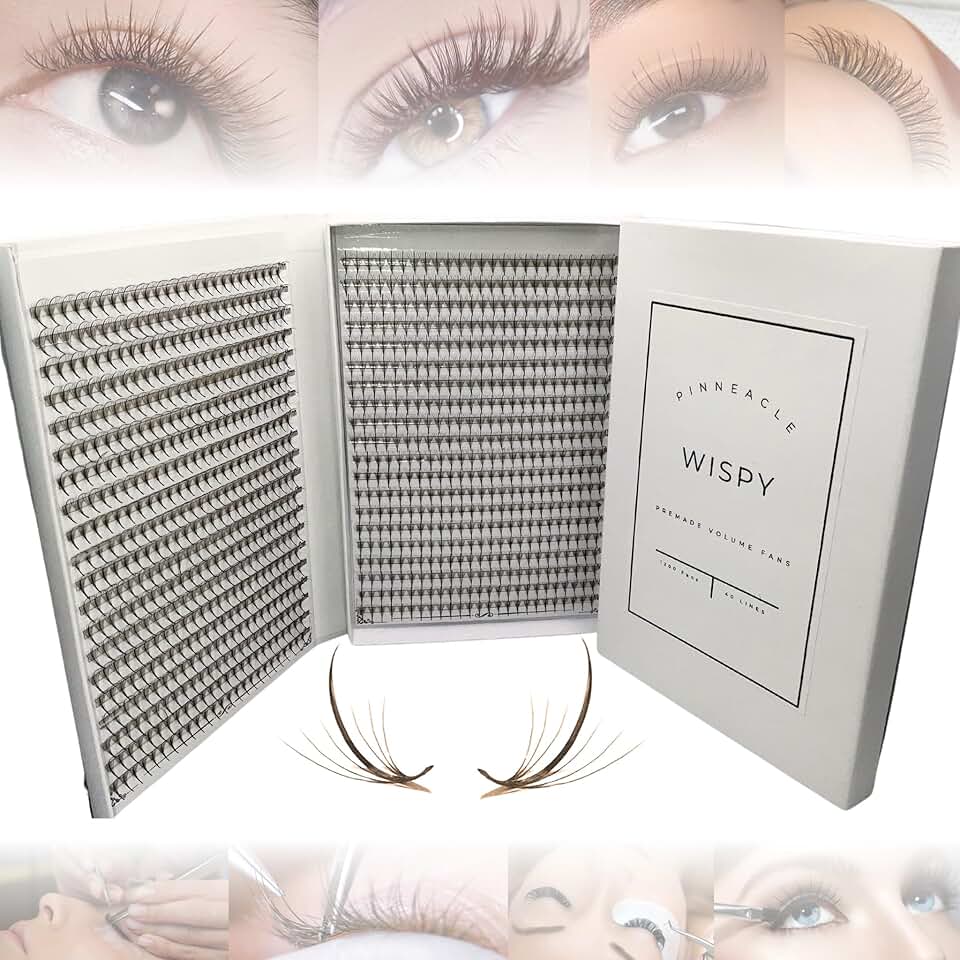 Black and Brown Premade Volume Fans, Mix Sizes, Easy Pick-Up