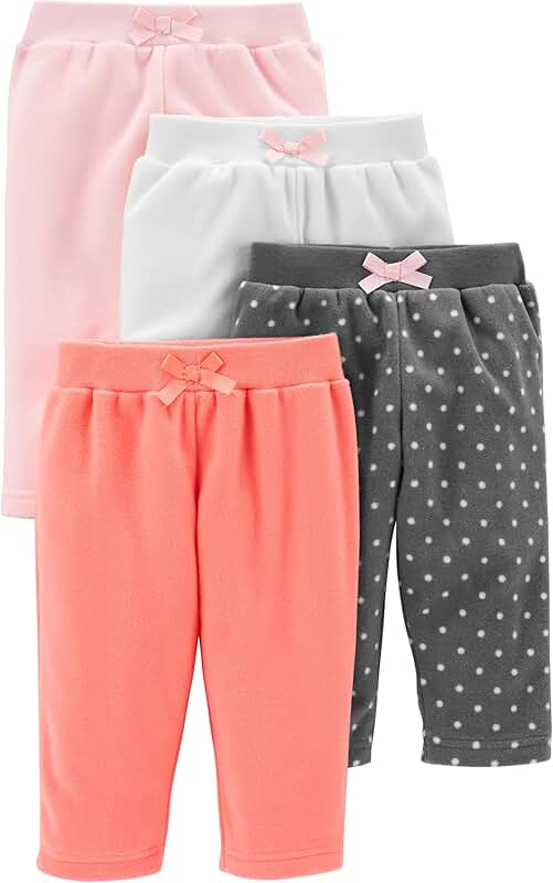 Baby Girls' Fleece Pants Pack