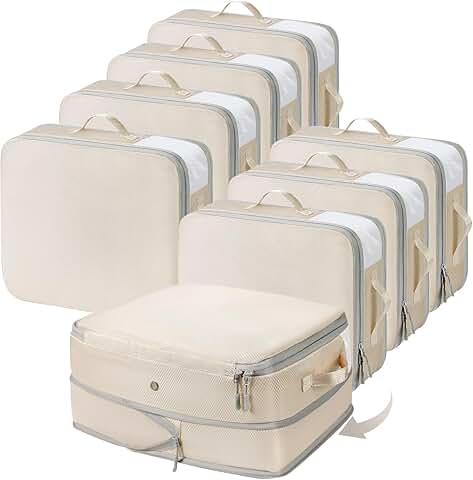 8 Pack Clothes Storage Bags with Handles