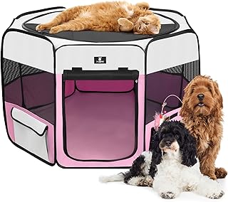 Portable Foldable Pet Playpen for Indoor and Outdoor Use