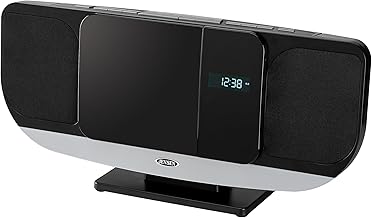 Bluetooth wall-mount music system with CD and FM radio