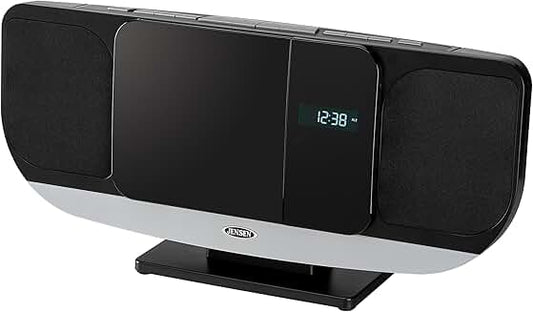 Bluetooth wall-mount music system with CD and FM radio