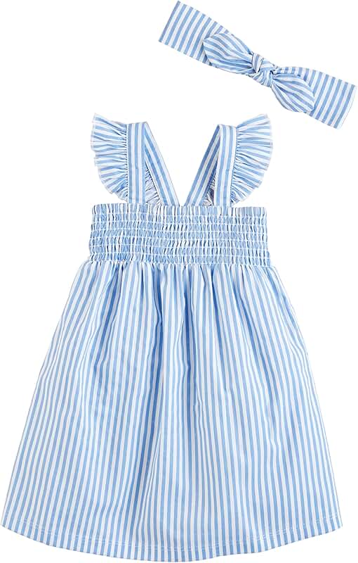 Baby Girl's Sundress and Headband Set