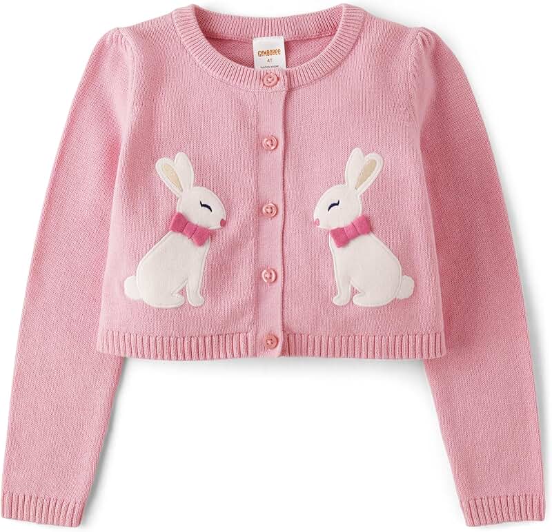 Baby Girls' Long Sleeve Embroidered Cardigan