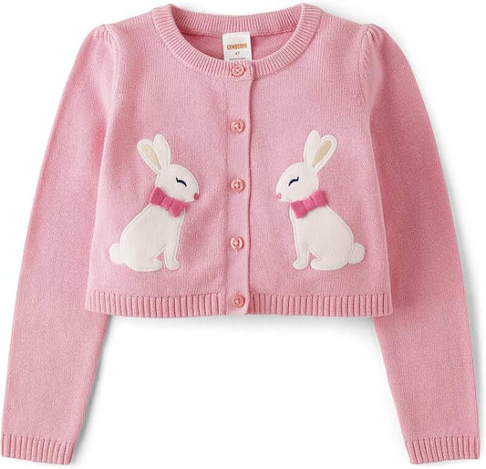 Baby Girls' Long Sleeve Embroidered Cardigan